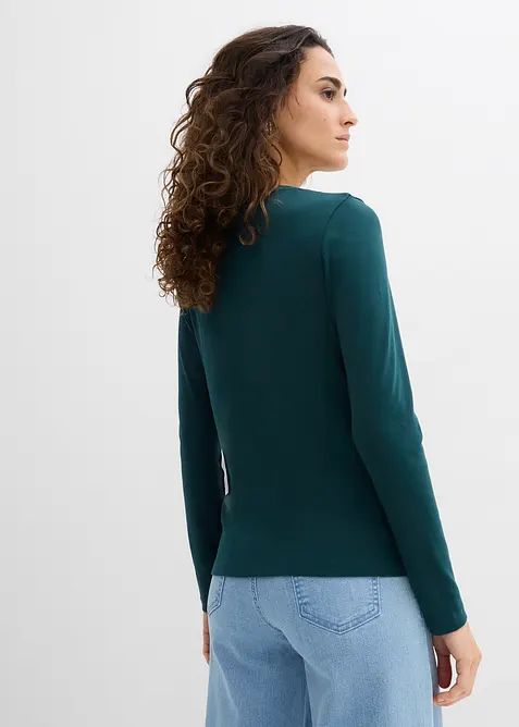 T-shirt manches longues 100% coton, bonprix