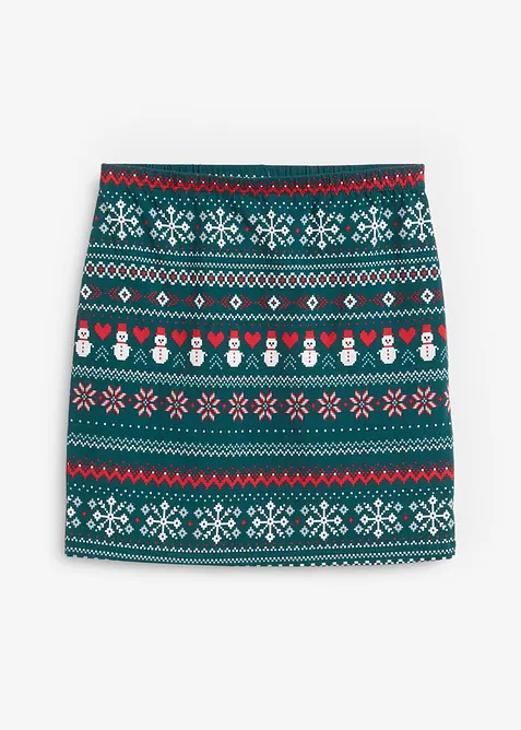 Jupe en coton extensible à imprimé norvégien, bonprix