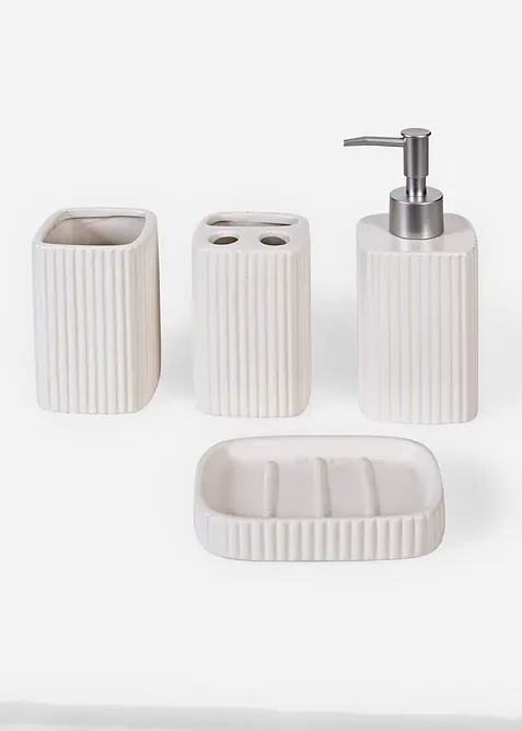 Lot de 4&nbsp;accessoires de salle de bain, bonprix
