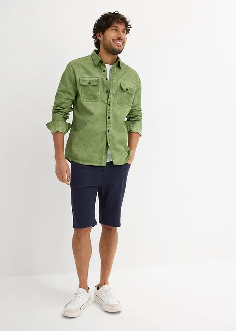 Lot de 2 bermudas extensibles, Regular, bonprix