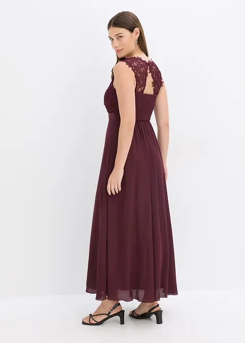 Robe longue avec dentelle, bonprix