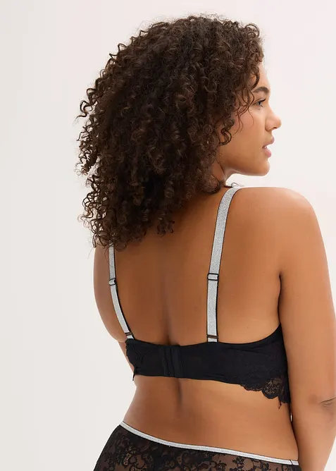 Soutien-gorge &agrave; coques et lani&egrave;res brillantes amovibles, bonprix