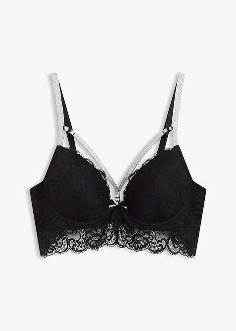 Soutien-gorge à coques et lanières brillantes amovibles, bonprix