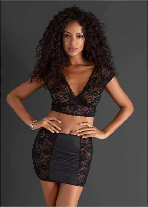 Brassière + jupe (ens. 2 pces), bonprix