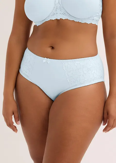 Lot de 2 slips maxi avec dentelle, bonprix