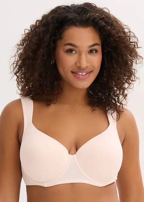 Lot de 2 soutiens-gorge coton &agrave; coques et armatures, bonprix