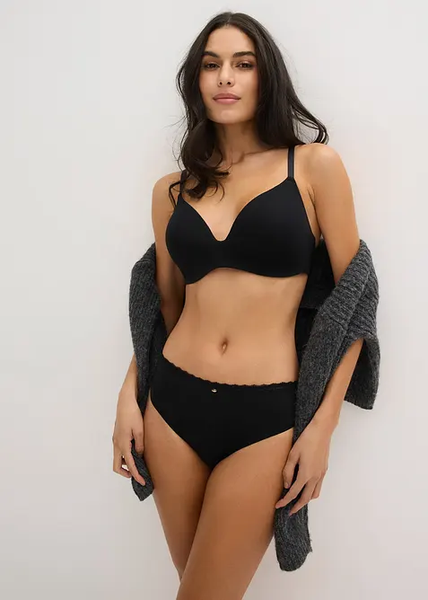 Soutien-gorge coton &agrave; coques sans armatures, bonprix
