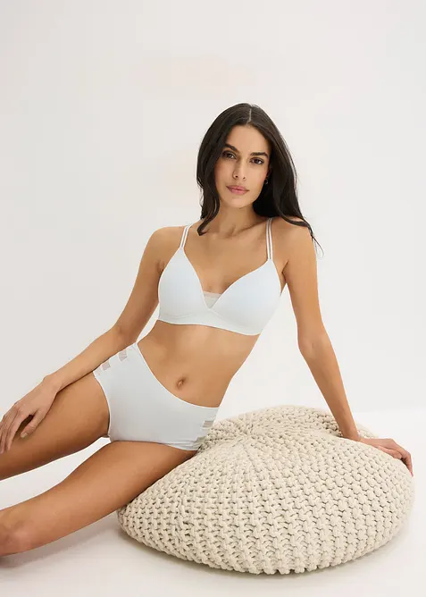 Lot de 2 culottes Maxi Feel Comfort d&eacute;coupes laser, bonprix