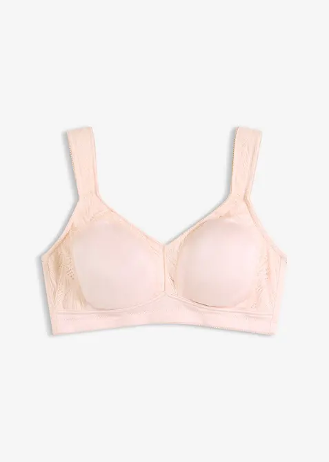 Soutien-gorge grand maintien sans armatures, bretelles rembourr&eacute;es, bonprix