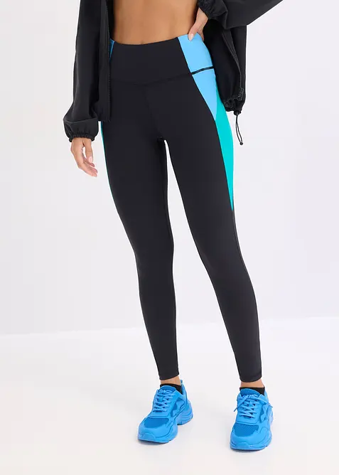 Legging de sport confortable &agrave; bande contrastante, s&eacute;chage rapide, bonprix