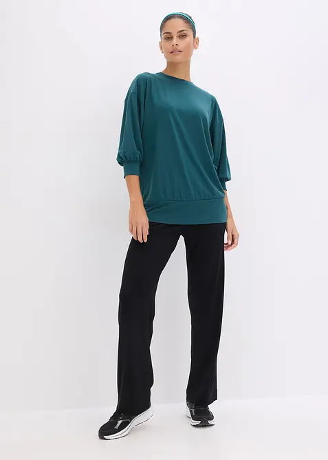 T-shirt de sport oversize &agrave; manches 3/4, s&eacute;chage rapide, bonprix