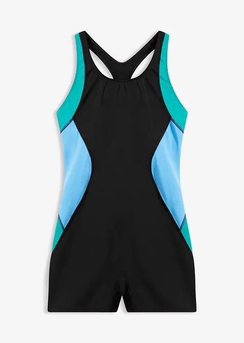 Maillot 1 pi&egrave;ce de natation shorty s&eacute;chage rapide, bonprix