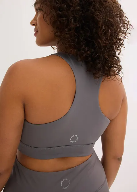 Soutien-gorge de sport dos nageur, maintien l&eacute;ger, bonprix