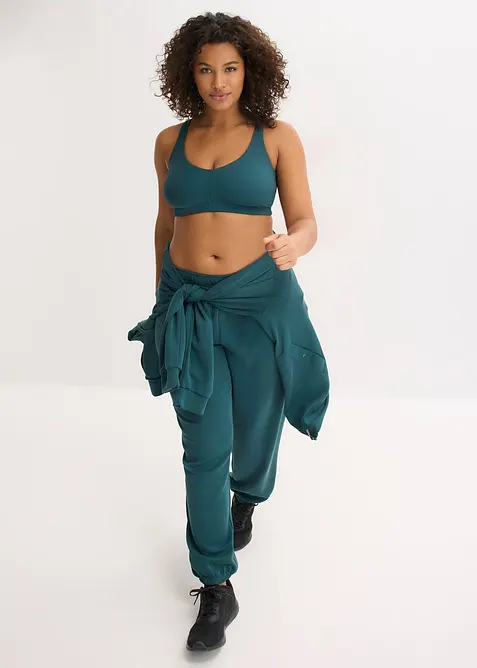 Soutien-gorge de sport en mati&egrave;re c&ocirc;tel&eacute;e, maintien l&eacute;ger, bonprix