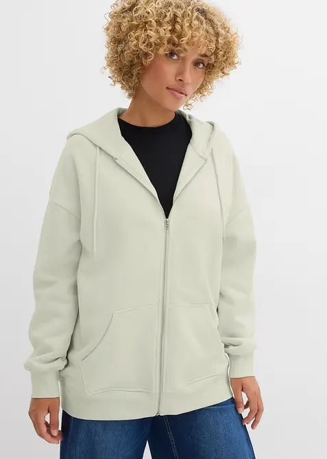 Sweat zippé à capuche, bonprix
