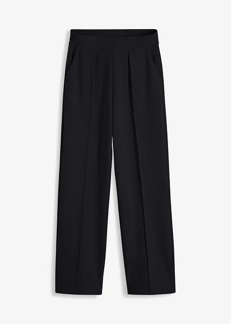 Pantalon élastiqué en interlock épais, bonprix