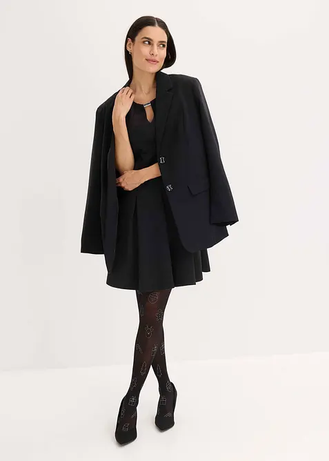 Collant à imprimé de Noël brillant, bonprix