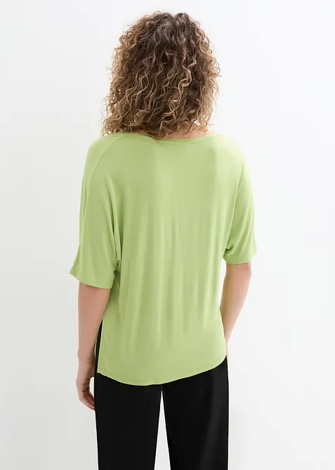 T-shirt long en viscose extensible, bonprix