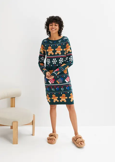 Robe de Noël en maille, bonprix