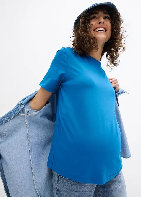 Lot de 2 T-shirts de grossesse en coton, bonprix