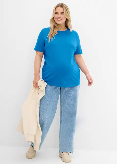 Lot de 2 T-shirts de grossesse en coton, bonprix