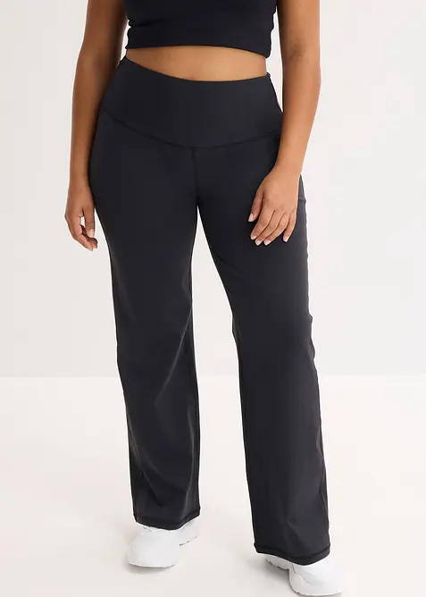 Legging de sport en mati&egrave;re toucher coton, coupe droite, bonprix