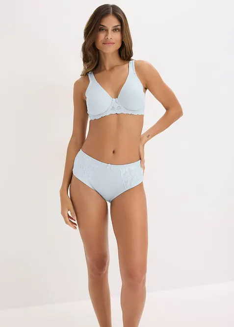 Lot de 2 slips maxi avec dentelle, bonprix