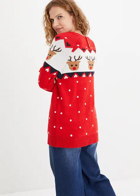 Pull de No&euml;l renne, bonprix