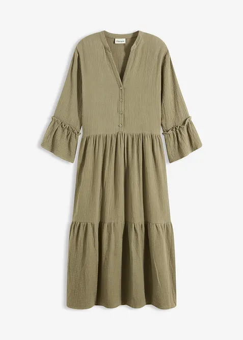 Robe longue en gaze de coton douce, bonprix
