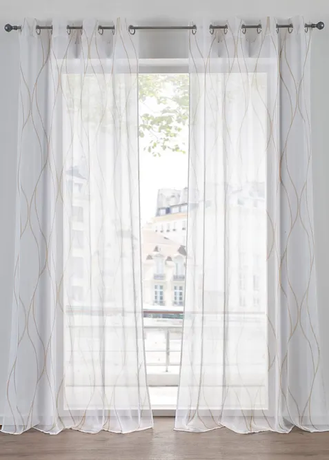 Voilage vagues (1 pce), aussi en XXL, bonprix