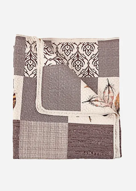 Couvre-lit imprim&eacute; patchwork, bonprix