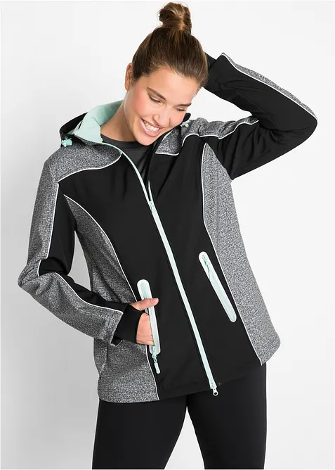 Veste softshell déperlante avec détails réfléchissants, bonprix