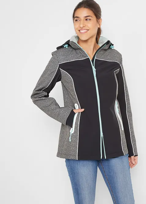 Veste softshell déperlante avec détails réfléchissants, bonprix