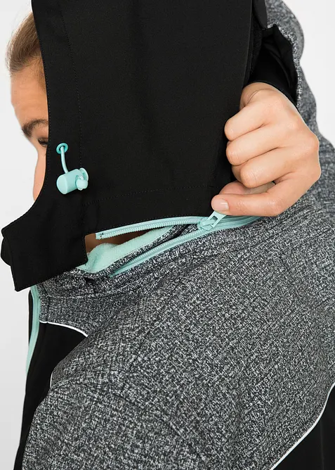 Veste softshell déperlante avec détails réfléchissants, bonprix