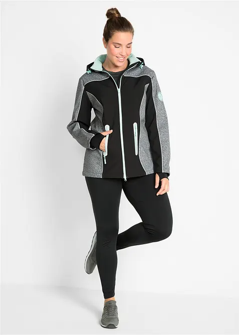 Veste softshell déperlante avec détails réfléchissants, bonprix