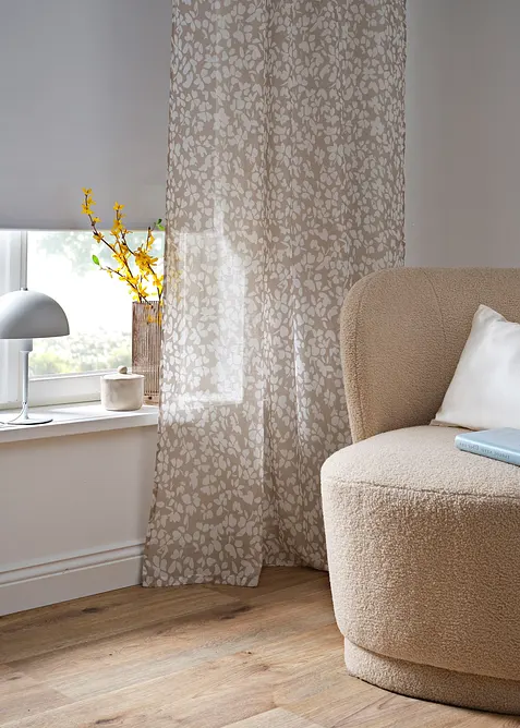 Lot de 2 voilages en batiste, bonprix