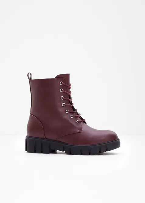 Boots à lacets et semelle crantée, bonprix