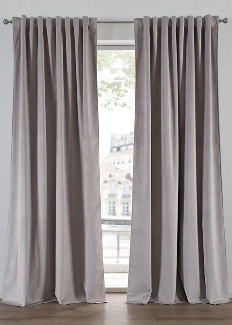 Rideau occultant et thermique au toucher velout&eacute; (1 pce), bonprix