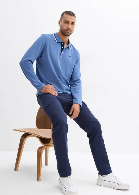 Pantalon extensible regular et droit, poches cargo, bonprix