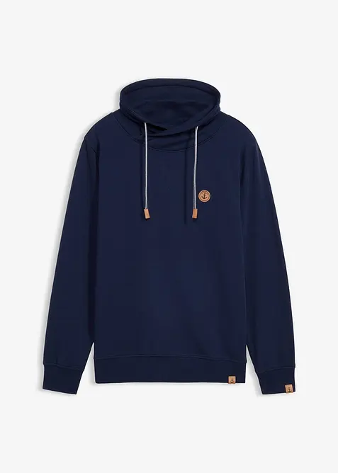 Sweat-shirt &agrave; col ch&acirc;le, bonprix