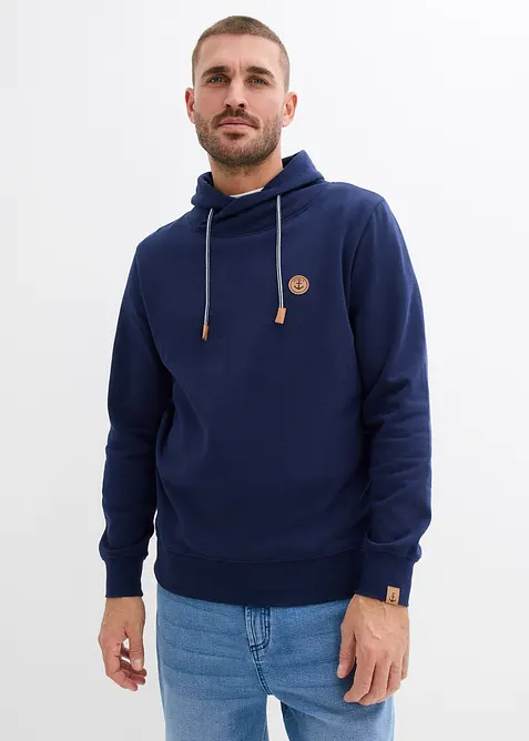 Sweat-shirt &agrave; col ch&acirc;le, bonprix