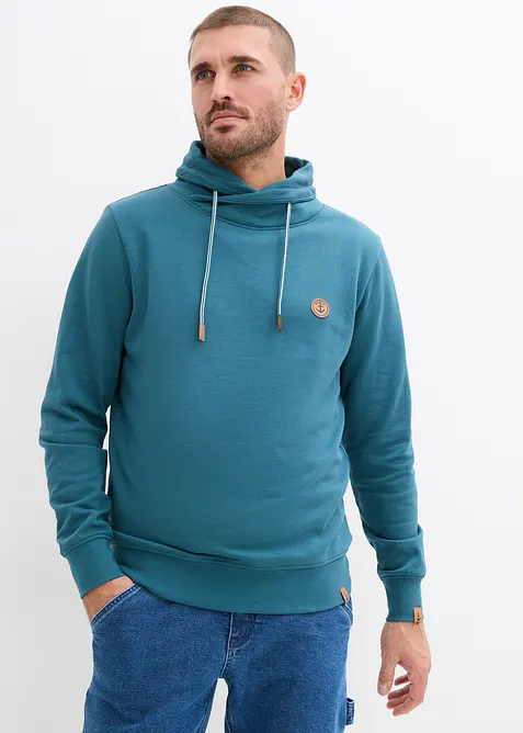 Sweat-shirt &agrave; col ch&acirc;le, bonprix