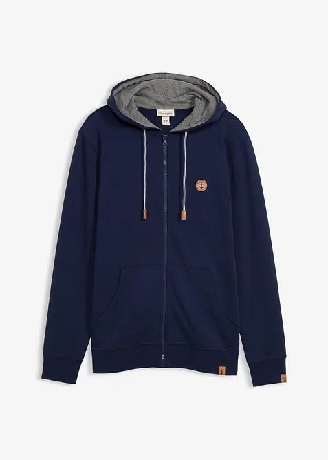 Sweat zipp&eacute; &agrave; capuche, bonprix