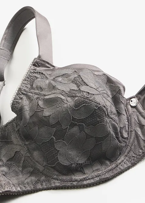 Soutien-gorge &agrave; armatures et bretelles rembourr&eacute;es, effet brillant, bonprix