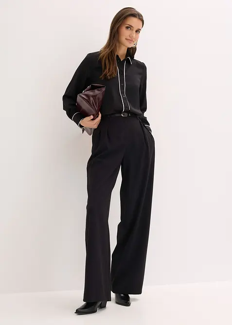 Chemisier fluide en satin, bonprix