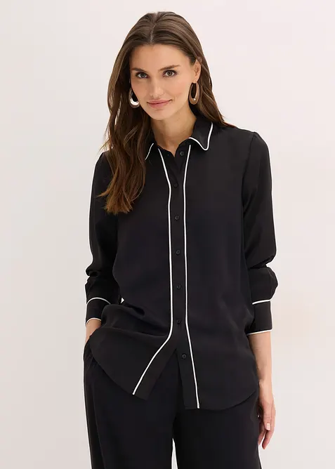 Chemisier fluide en satin, bonprix