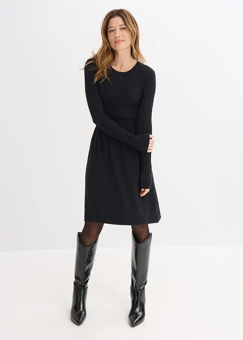 Robe en maille, bonprix