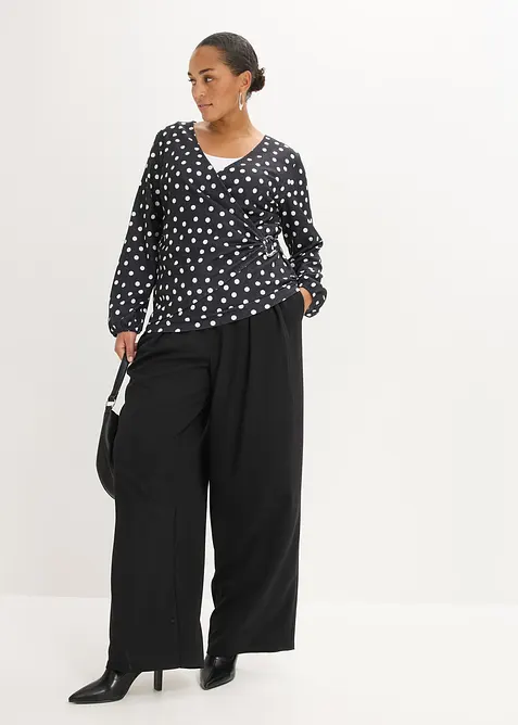 T-shirt manches longues en jersey textur&eacute;, bonprix