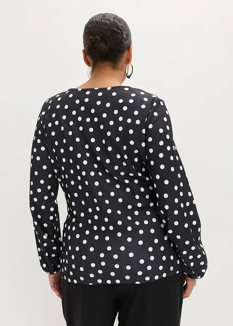 T-shirt manches longues en jersey textur&eacute;, bonprix