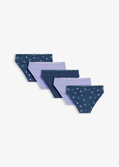 Lot de 5 slips doux, bonprix